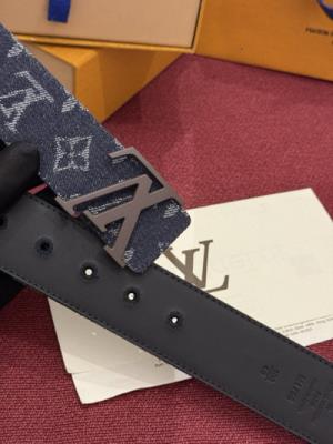 wholesale quality louis vuitton initiales monogram denim belt model no. 856